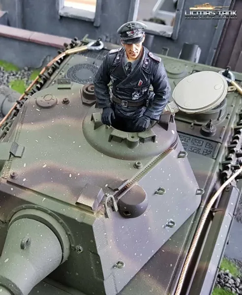licmas-tank figur F1012 Panzer Kommandant bemalt licmas-tank figur F1012 Panzer Kommandant bemalt