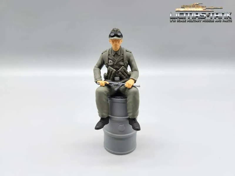 Rider 1 Resin figure painted for 1:16 Torro Sd.Kfz. 251/1 Ausf. D half-track vehicle Rider 1 Resin figure painted for 1:16 Torro Sd.Kfz. 251/1 Ausf. D half-track vehicle