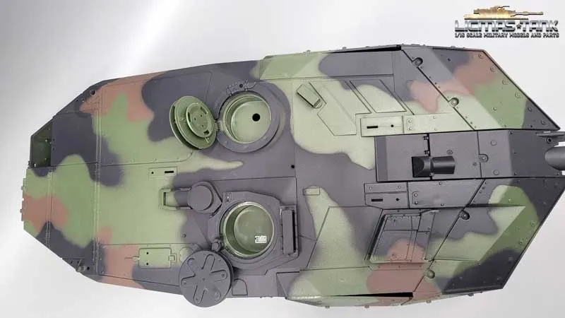 RC Panzer Leopard 2 A6 - Ersatzteil - Turm mit Kanone und RRZ 3889 Heng Long 1:16 RC Panzer Leopard 2 A6 - Ersatzteil - Turm mit Kanone und RRZ 3889 Heng Long 1:16