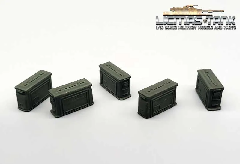 1/16 US Army ammo boxes M1 Caliber 30 WW2 Resin painted