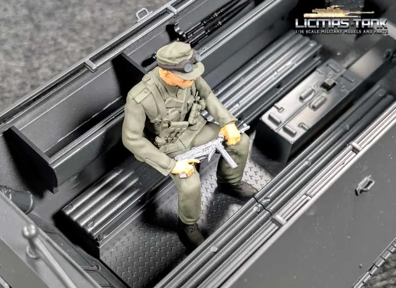 Rider 1 Resin figure painted for 1:16 Torro Sd.Kfz. 251/1 Ausf. D half-track vehicle Rider 1 Resin figure painted for 1:16 Torro Sd.Kfz. 251/1 Ausf. D half-track vehicle