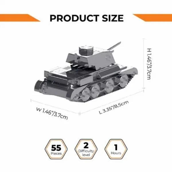 Metal Time Tank Cruiser Mk III (World of Tanks) constructor kit