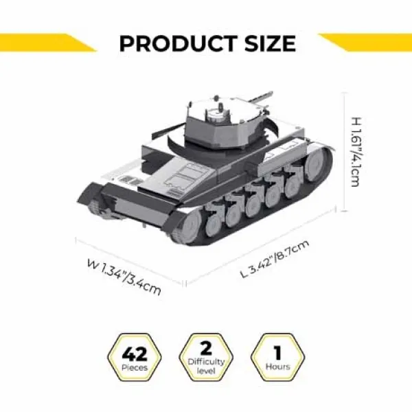 Metal Time Tank PZ.KPFW. II constructor kit