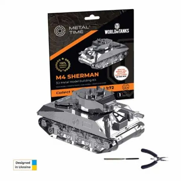 Metal Time Tank M4 Sherman (World of Tanks) constructor kit