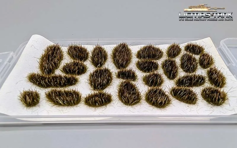 1/16 Miniaturgras Modellbau Grasbüschel Verwelktes Braun für Diorama 1/16 Miniaturgras Modellbau Grasbüschel Verwelktes Braun für Diorama