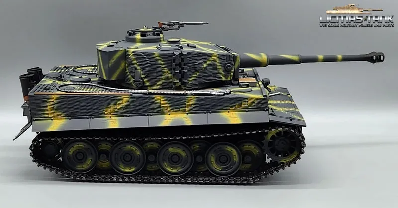 RC Panzer 2.4 GHz Tiger 1 Tiki Taigen V3 BB +Servo +Kanonenrauch Metall-Edition 360°