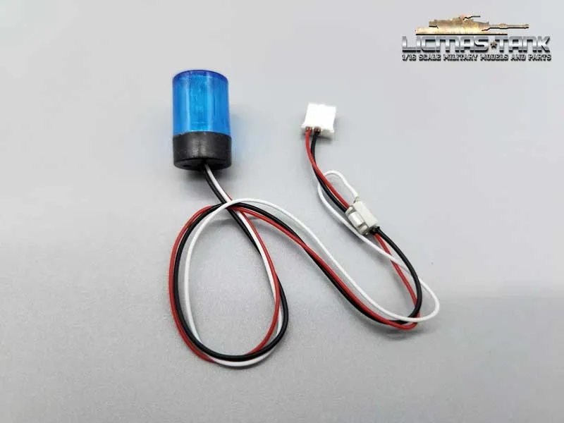 Leopard 2 A6 rotating beacon blue with cable and plug