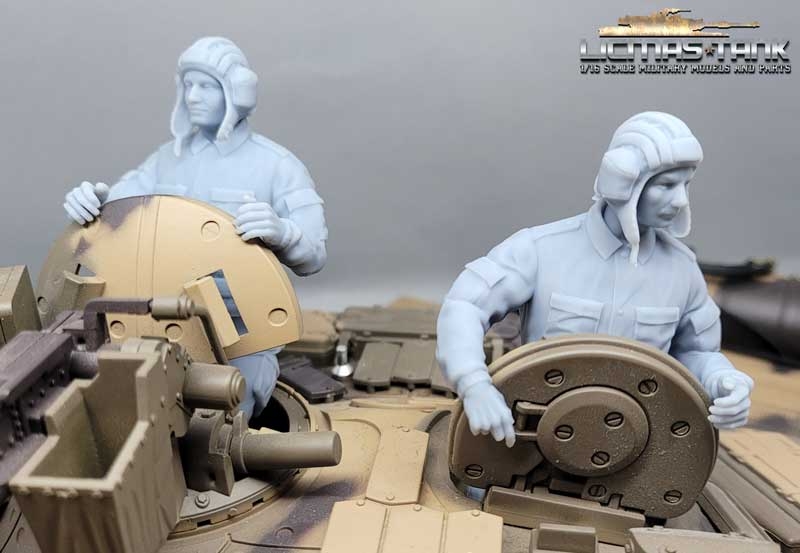 1/16 tank crew for russian tank T90 unpainted