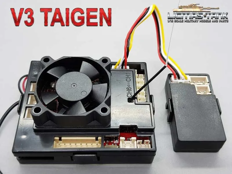 Taigen 2.4 GHz Platine Fahrtenregler V3 mit Soundbox Panzer 3 / Panzer 4 / Stug 3