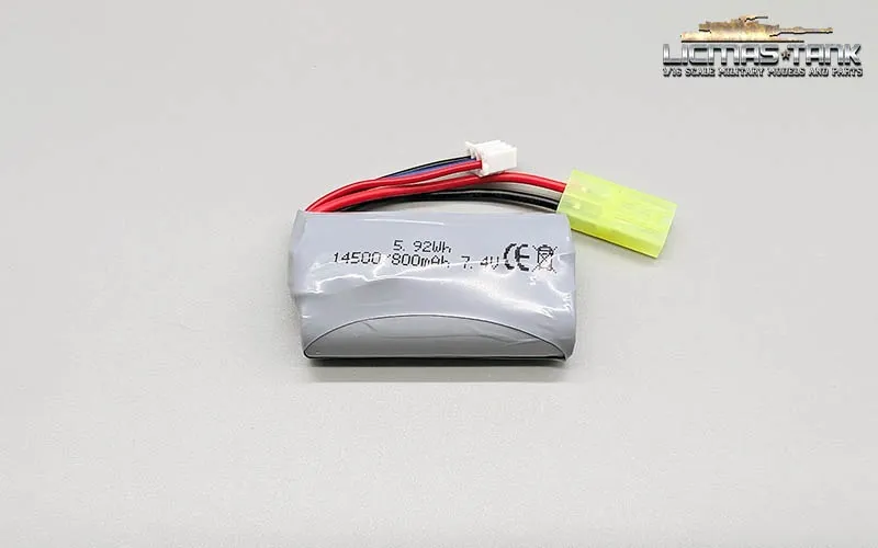 Li-ion battery 7.4 Volt 800 mAh spare battery original Taigen for 1:24 tanks