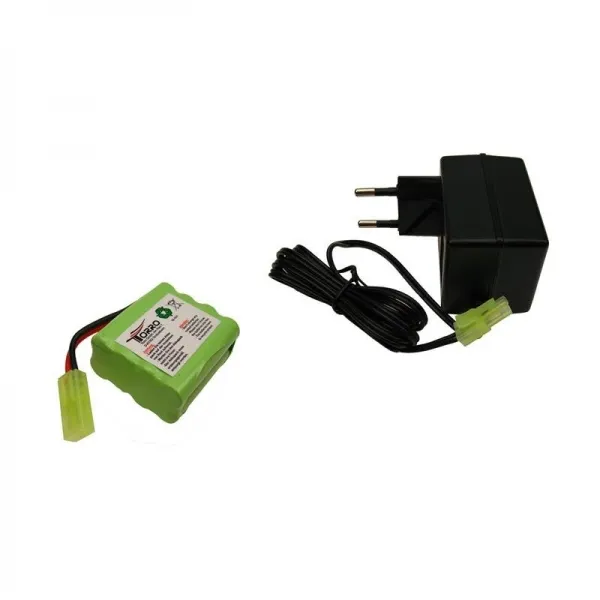 Battery Pack and Battery Charger for TORRO-WSN Tiger 1 and T34/85 RC tanks and M-ATV