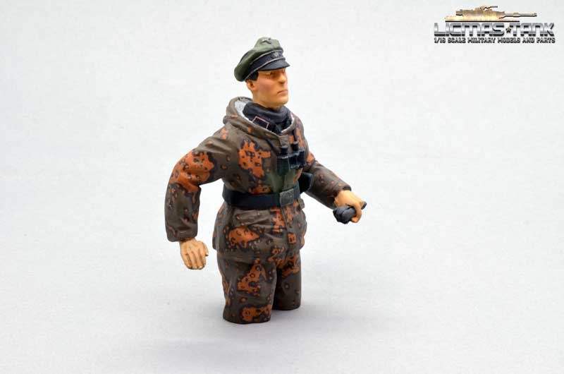 Neu Panzerkommandant Panzer  Kommandant Halbfigur Figur Resin  handbemalt 1:16 