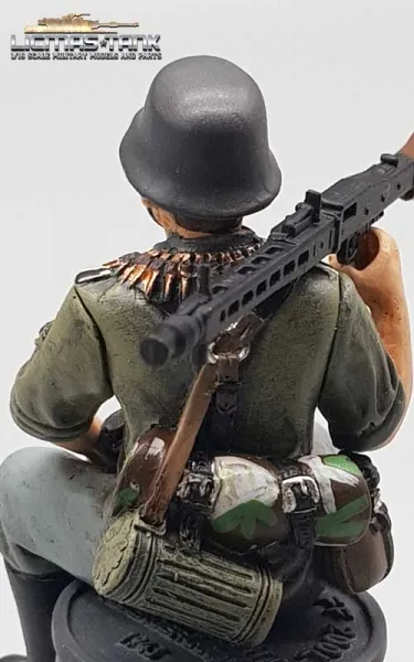 1/16 Figur deutscher Tank Rider WW2 Soldat MG42 Schütze Wehrmacht handbemalt 1/16 Figur deutscher Tank Rider WW2 Soldat MG42 Schütze Wehrmacht handbemalt