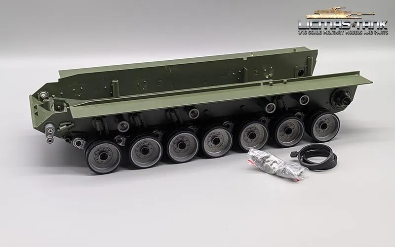 RC Panzer Leopard 2 A6 TK6.0S - Ersatzteil - Unterwanne 3889 Heng Long 1:16 mit Metall-Laufrollen