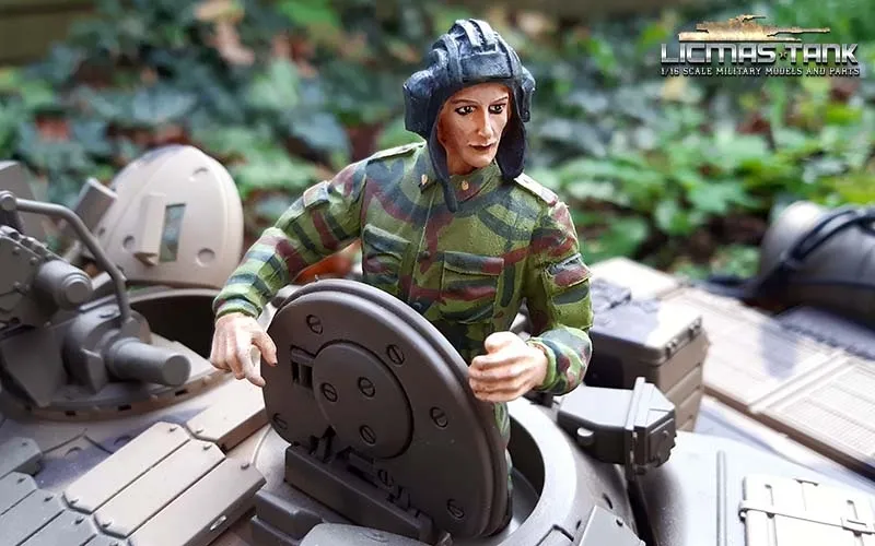 1/16 Panzer Soldat für russischen Panzer T90 Figur Tarn bemalt