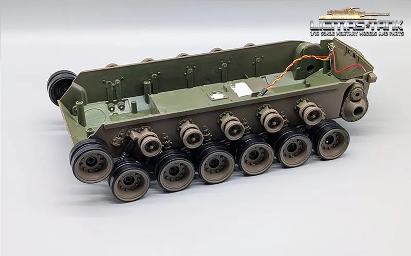 Heng Long RC Panzer Ersatzeil M26 Pershing Snow Leopard Unterwanne mit Laufrollen 1:16 Heng Long RC Panzer Ersatzeil M26 Pershing Snow Leopard Unterwanne mit Laufrollen 1:16