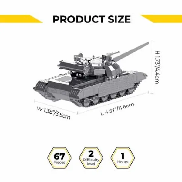 Metal Time Tank Bulat T-64 constructor kit