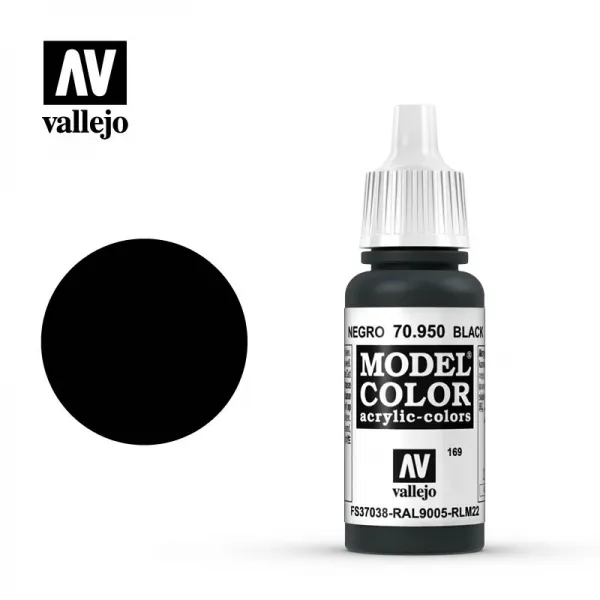 70950 Vallejo Model Color 17ml Black