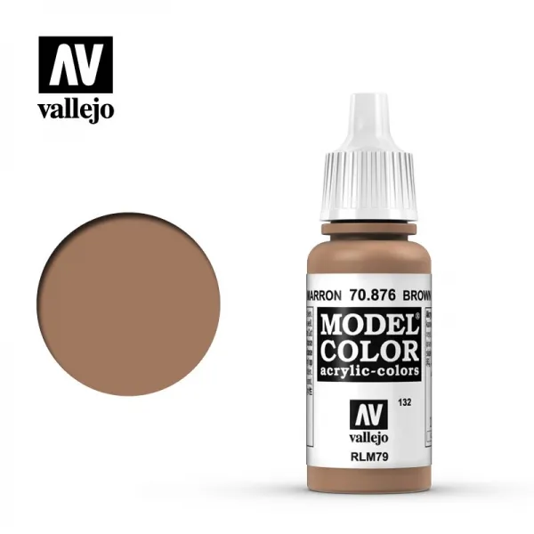 Model Color 70876 Vallejo Color 17ml Brown Sand