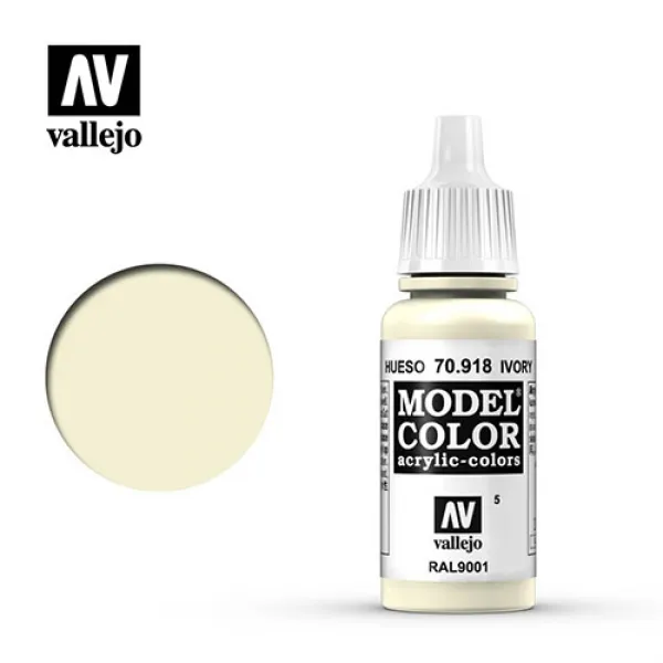 Model Color 70918 Vallejo Farbe 17ml Elfenbein (Ivory)