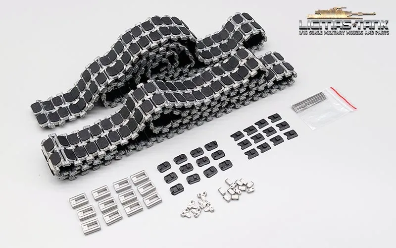 RC Tank M1A2 Abrams Matotoys metal track set with rubber track pads 1:16 RC Tank M1A2 Abrams Matotoys metal track set with rubber track pads 1:16