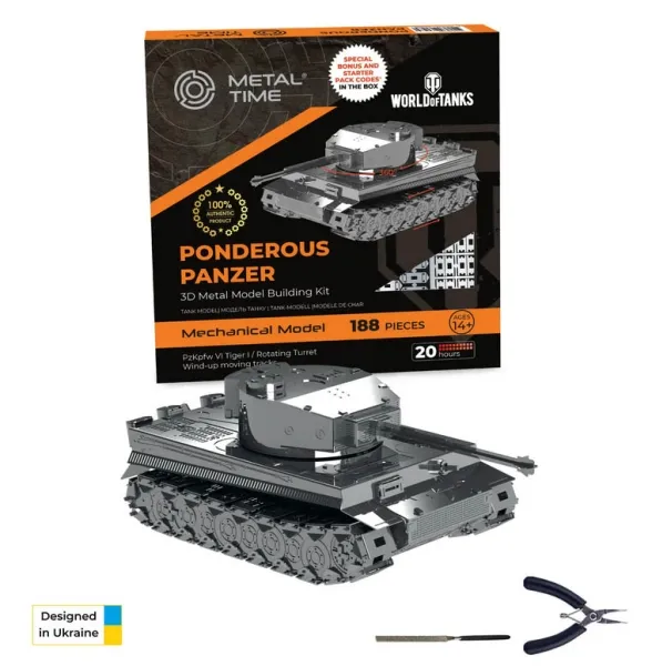 Metal Time Panzer Tiger I Bausatz World of Tanks Edition