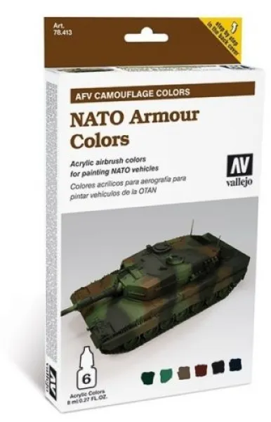 78413 Vallejo Farben Set Nato Armour Colors