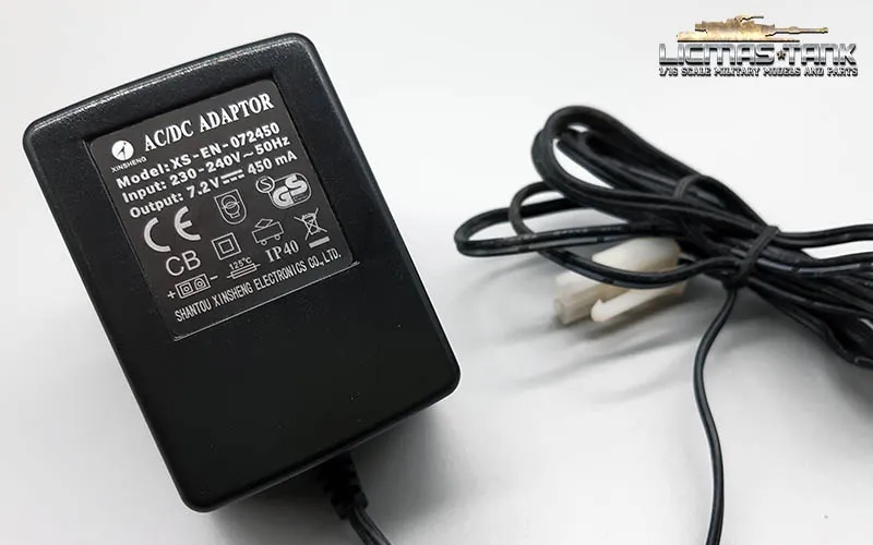 NiMH battery charger for Heng Long / Taigen tank with Tamiya connector 7.2V 450 mA