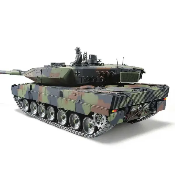 RC Tank Leopard 2A6 Heng Long 1:16 Steelgear and Metall Tracks and Wheels 2.4Ghz -V 7.0 – PRO with Recoil