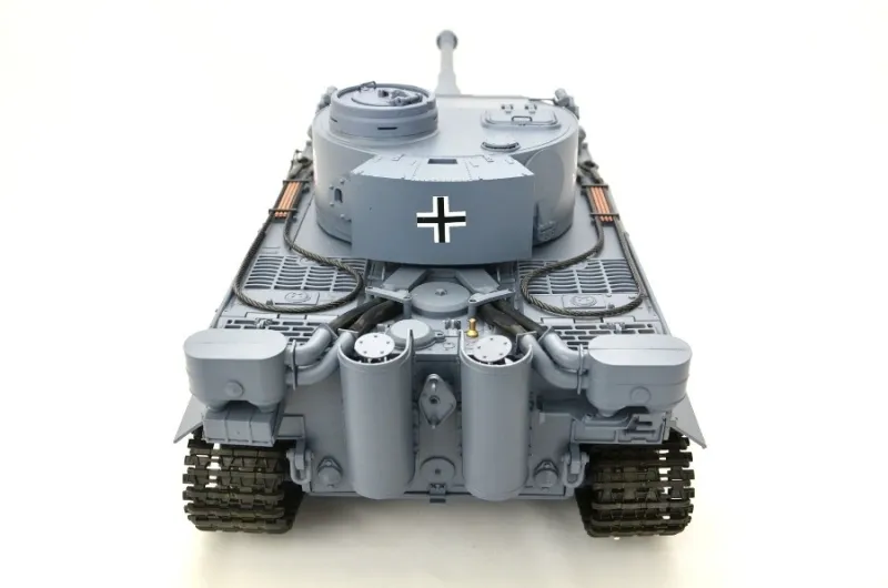 RC Tank Tiger I Heng Long 1:16 gray with steel gear BB + IR 2.4GHz - V 7.0