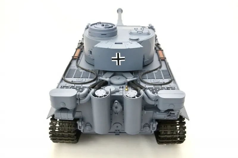 RC Tank Tiger I Heng Long 1:16 gray with steel gear 2.4GHz - V 7.0