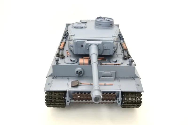 RC Tank Tiger I Heng Long 1:16 gray with steel gear BB + IR 2.4GHz - V 7.0