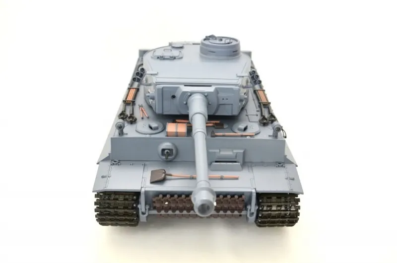 RC Panzer Tiger I Heng Long 1:16 Grau Stahlgetriebe BB + IR 2.4Ghz - V 7.0