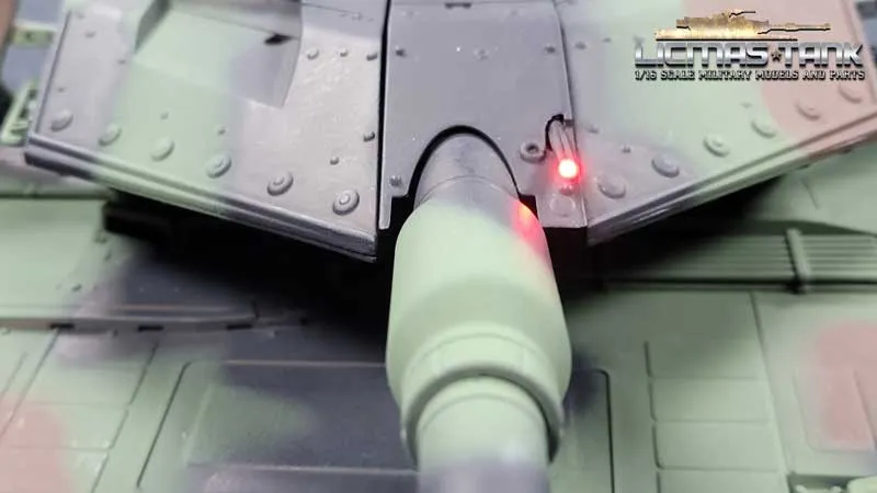 RC tank Taigen Leopard 2A6 infrared firing + servo 1:16 Metal Edition PRO Flecktarn Bundeswehr