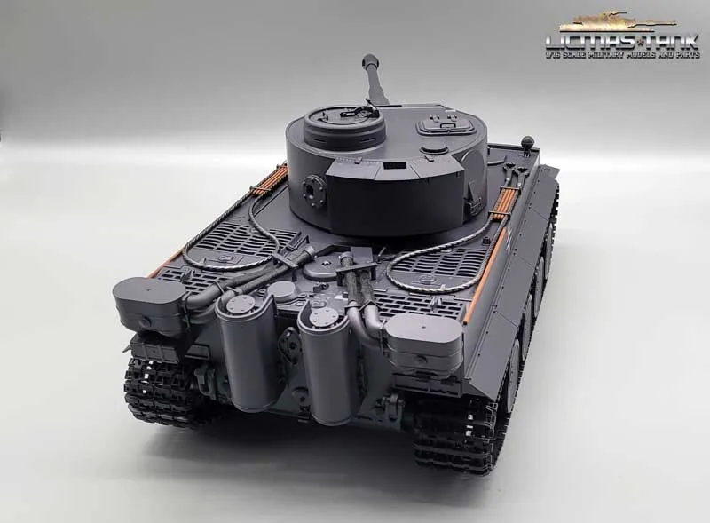RC Panzer 2.4 GHz Taigen Tiger 1 Dunkelgrau BB RRZ Version 1:16 Licmas-Tank