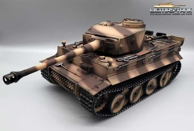 RC Panzer 2.4 GHz Tiger 1 Camouflage Taigen V3 IR + Kanonenrauch Metall-Edition 360°