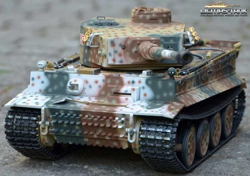 RC Panzer 2.4 GHz Tiger 1 RUSSIA SPRING 1943 ***Taigen Metall-Edition 360° *** 6mm Schussfunktion licmas-tank 1:16