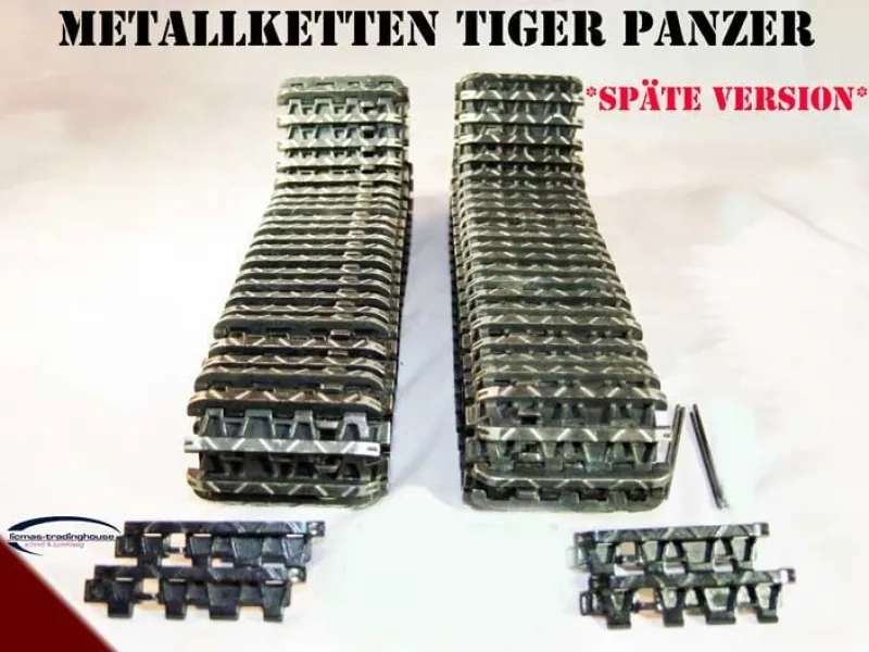 Metall Ketten SPÄTE Version Panzer Tiger I Heng Long oder Taigen