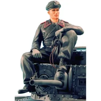 Figurenbausatz - Maßstab 1/16 - Deutscher Panzer Kommandant Sitzend (SOL Model)
