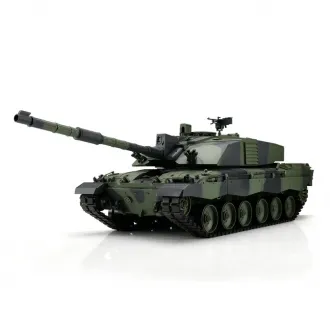 British Challenger 2 with metal tracks Camouflage BB+IR 1:16 Heng Long Torro Edition