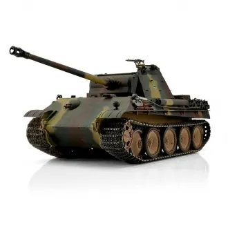 RC Tank Panther G Profi Metal version BB version Brown / Camouflage TORRO with wooden box