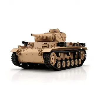Panzer III Type H with metal tracks BB+IR 1:16 Heng Long Torro Edition
