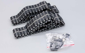 RC Panzer Leopard 2 A6 Metallkettensatz mit Gummi Kettenpolster 1:16
