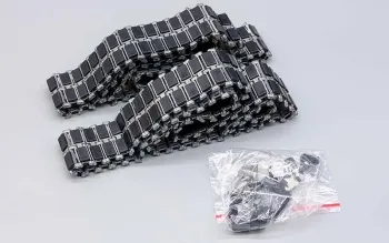 RC Tank Leopard 2 A6 metal track set with rubber track pads 1:16