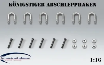 Tow hook metal set for TORRO KÖNIGSTIGER / TIGER II. or Jagdtiger