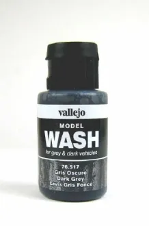 1 phial (35 ml) Vallejo 76517 Model WASH Dark Grey