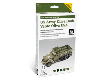 Model Air: Model Air Set AFV US Army Olive Drab Set (6)
