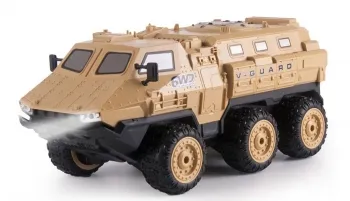 Messe Muster Amewi V-Guard gepanzertes Fahrzeug 6WD 1:16 RTR, Sandfarbe