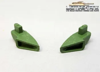 pair of exhaust tips KV-1 Heng Long plastic unpainted 1/16