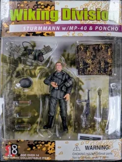 1:18 Dragon Models Figure Wiking Division Wiking Division Sturmmann w / MP40 and Poncho 80012